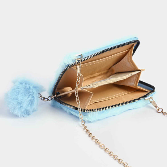 Girls Fur Fashion Hand Bag/Wallet