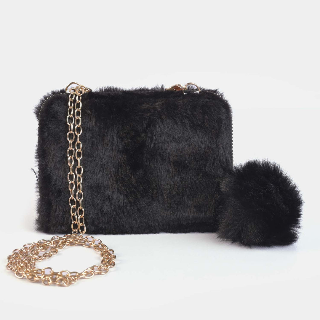 Girls Fur Fashion Hand Bag/Wallet