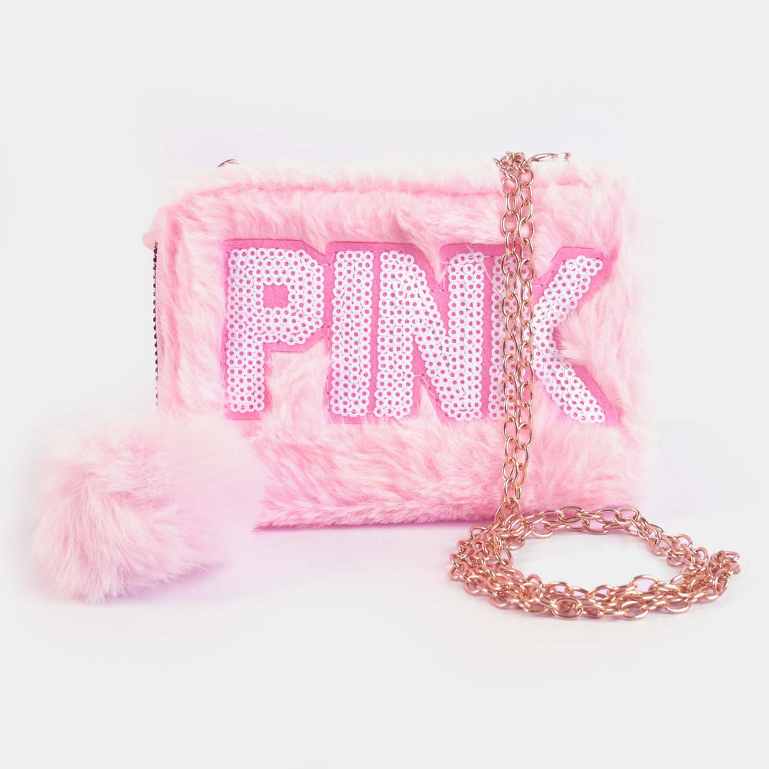 Girls Fur Fashion Hand Bag/Wallet