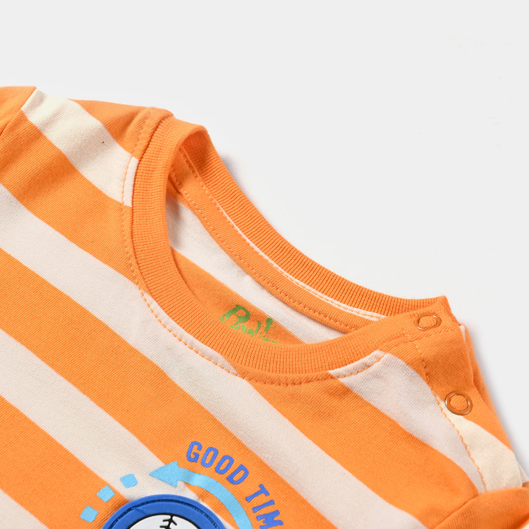 Infant Boys Cotton Jersey T-Shirt Good Times Loading-B.Marigold