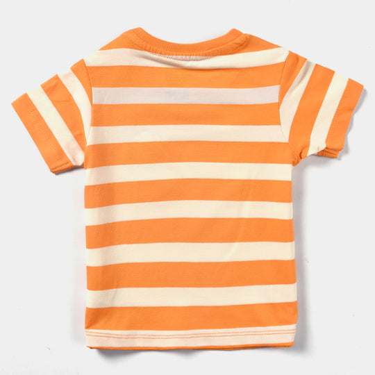 Infant Boys Cotton Jersey T-Shirt Good Times Loading-B.Marigold