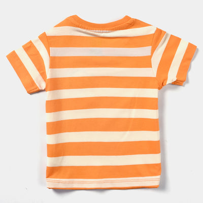 Infant Boys Cotton Jersey T-Shirt Good Times Loading-B.Marigold