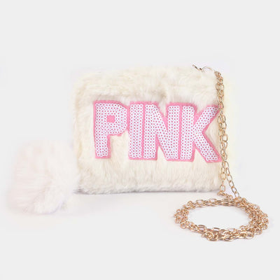 Girls Fur Fashion Hand Bag/Wallet