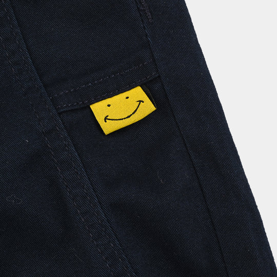Infant Boys Cotton Twill Pant Smile-NAVY