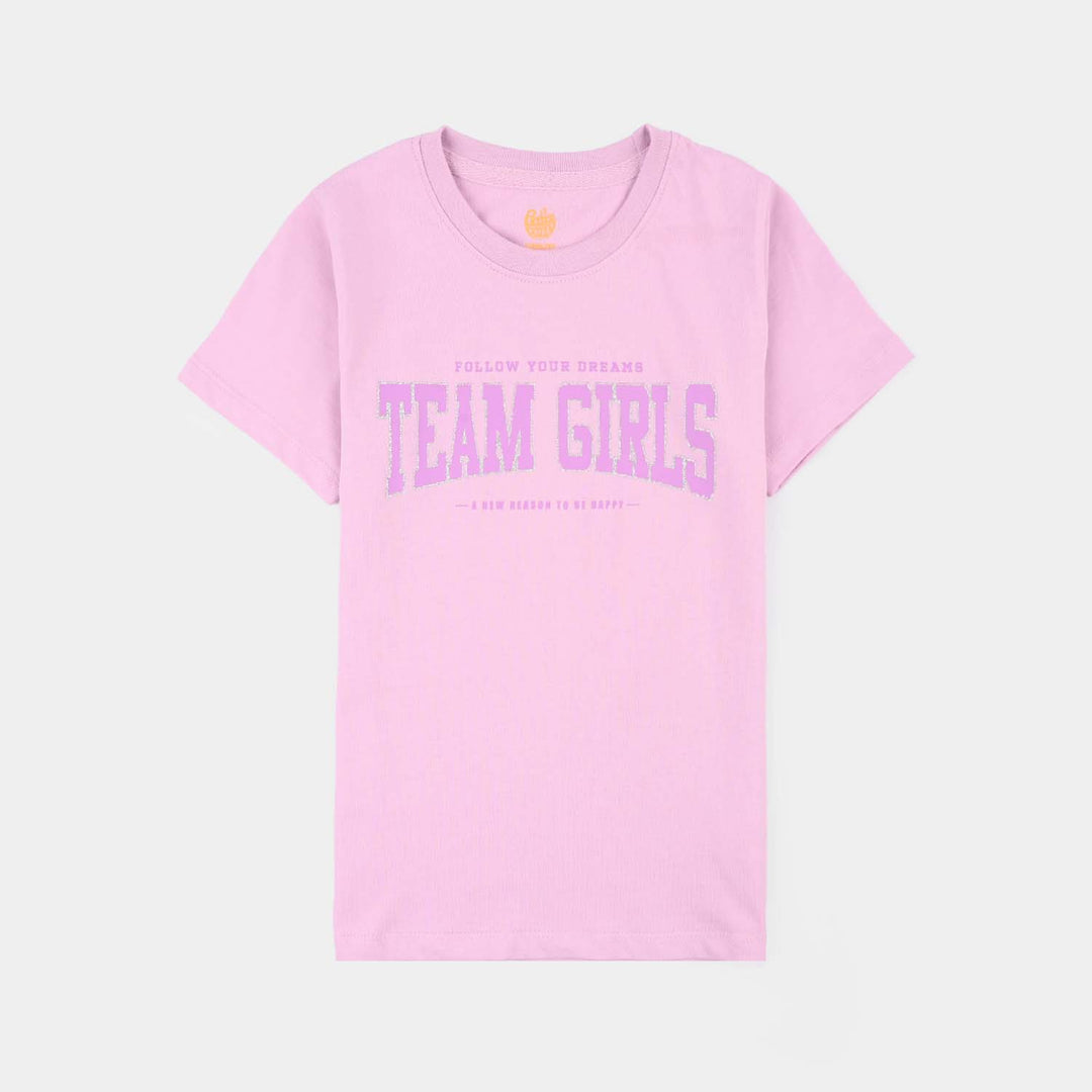 Girls Rib T-Shirts H/S Team Girls