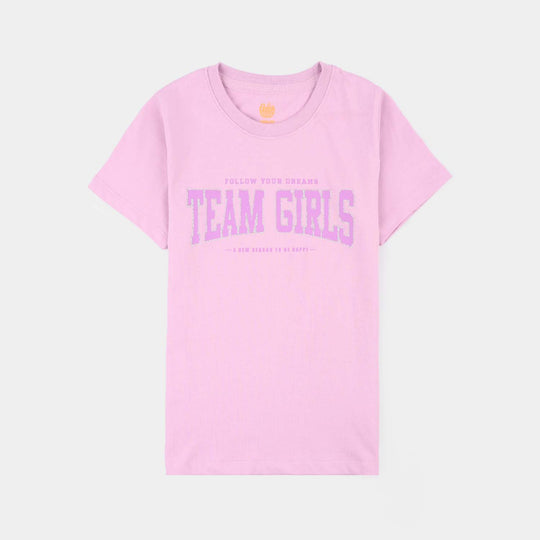 Girls Rib T-Shirts H/S Team Girls