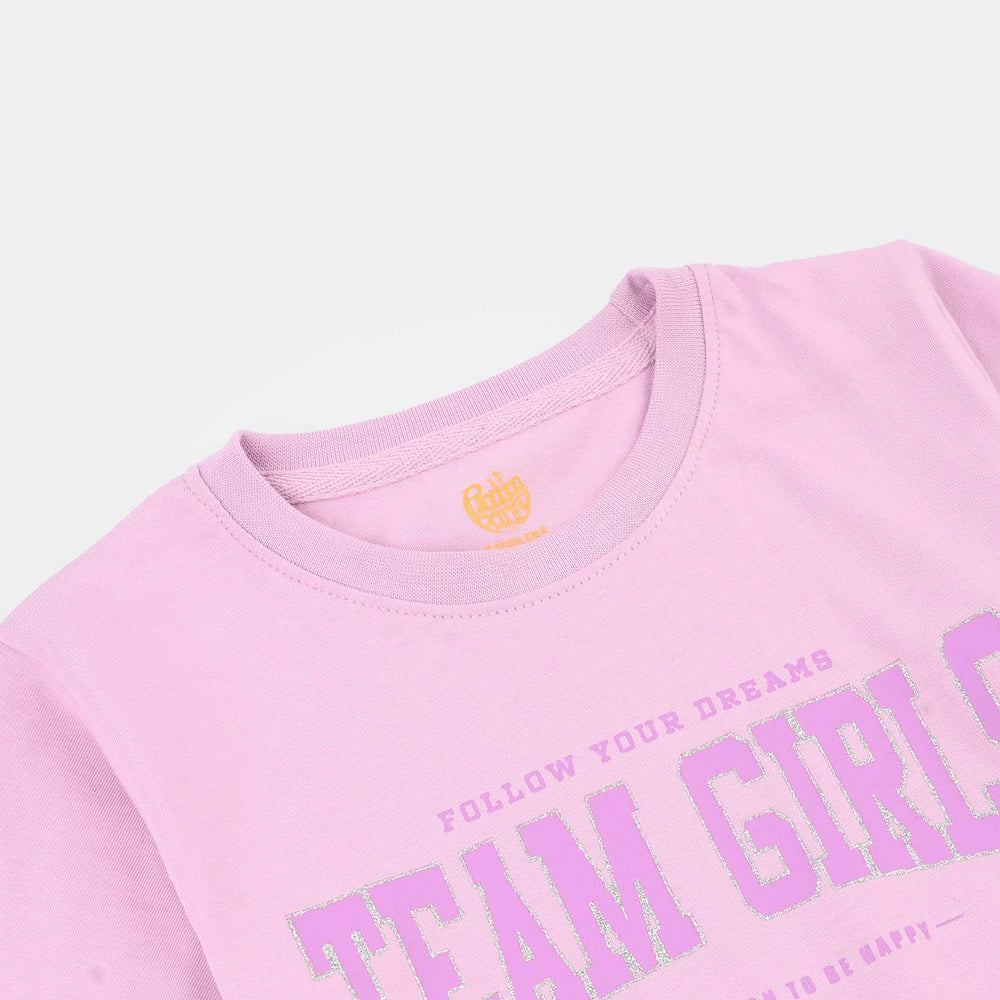 Girls Rib T-Shirts H/S Team Girls