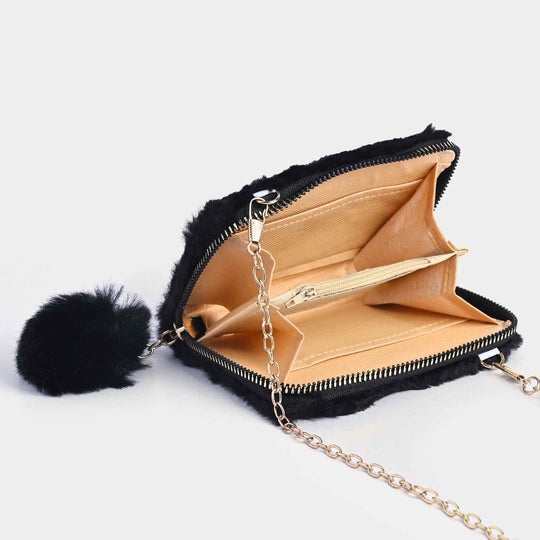 Girls Fur Fashion Hand Bag/Wallet
