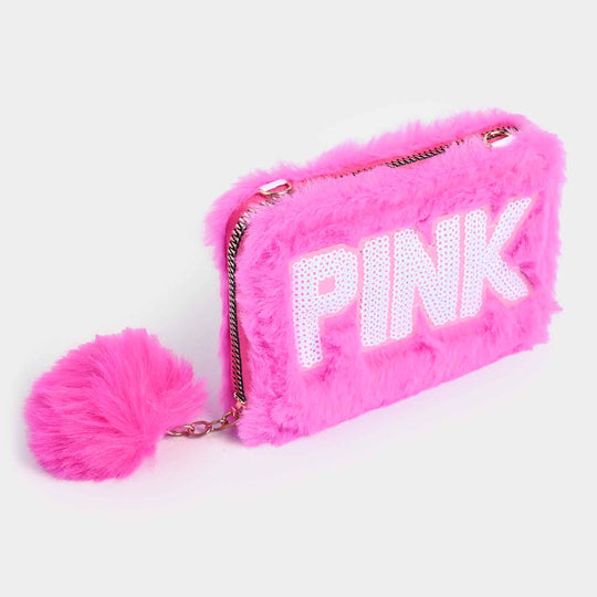 Girls Fur Fashion Hand Bag/Wallet