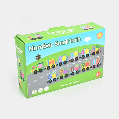 Wooden Number Mini Train Puzzle Toy