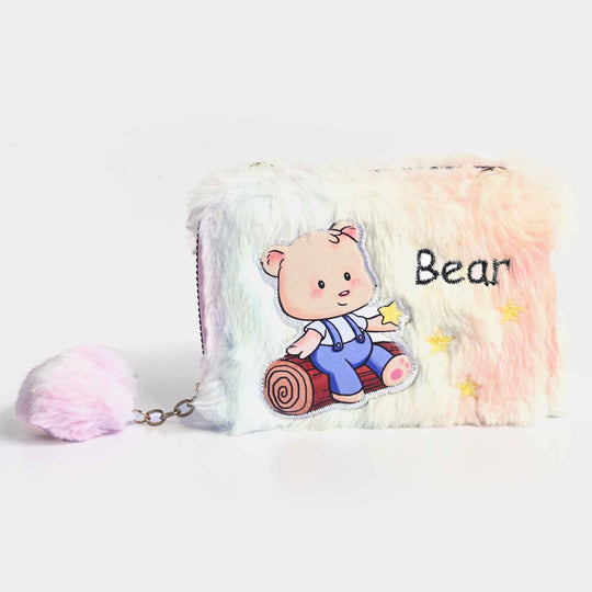 Girls Fur Fashion Hand Bag/Wallet