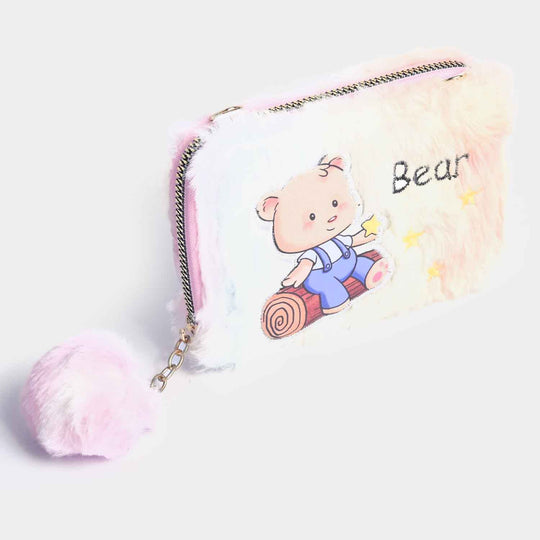 Girls Fur Fashion Hand Bag/Wallet