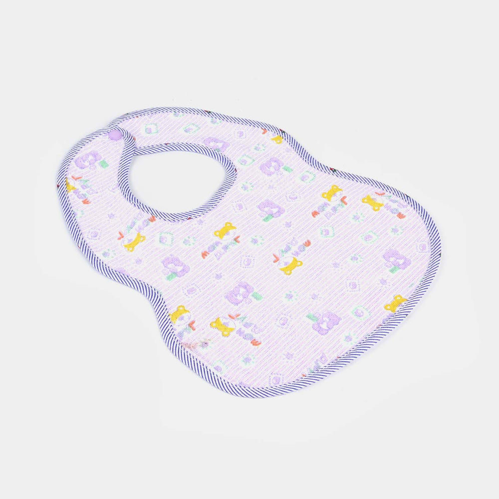 Baby Bib Button Medium 9Months | Purple