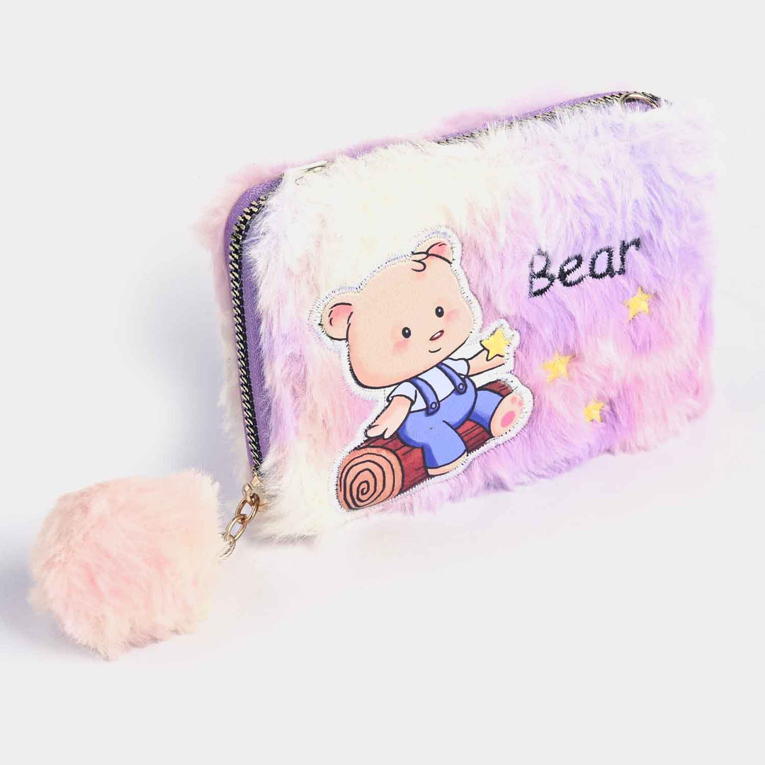 Girls Fur Fashion Hand Bag/Wallet