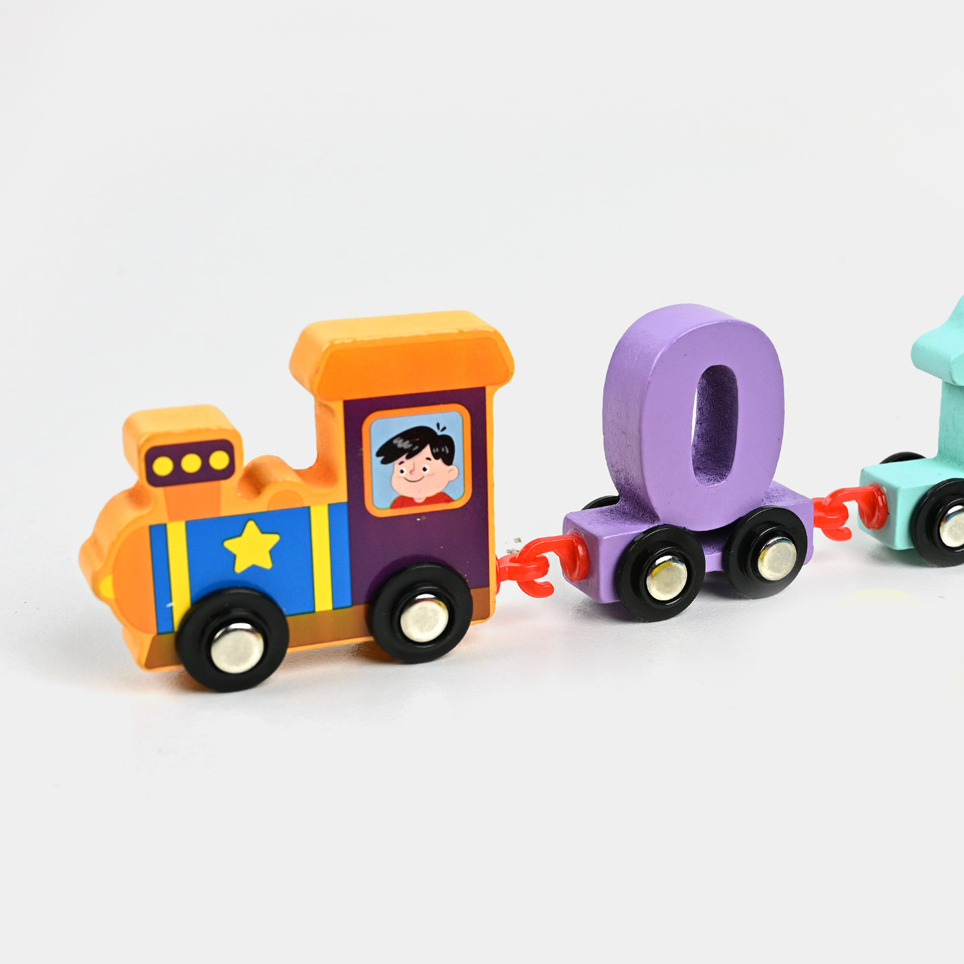 Wooden Number Mini Train Puzzle Toy