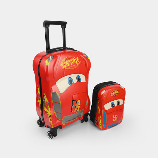Character Themed Luggage Trolley Bag & Backpack Set 2Pcs