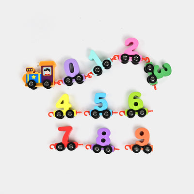 Wooden Number Mini Train Puzzle Toy