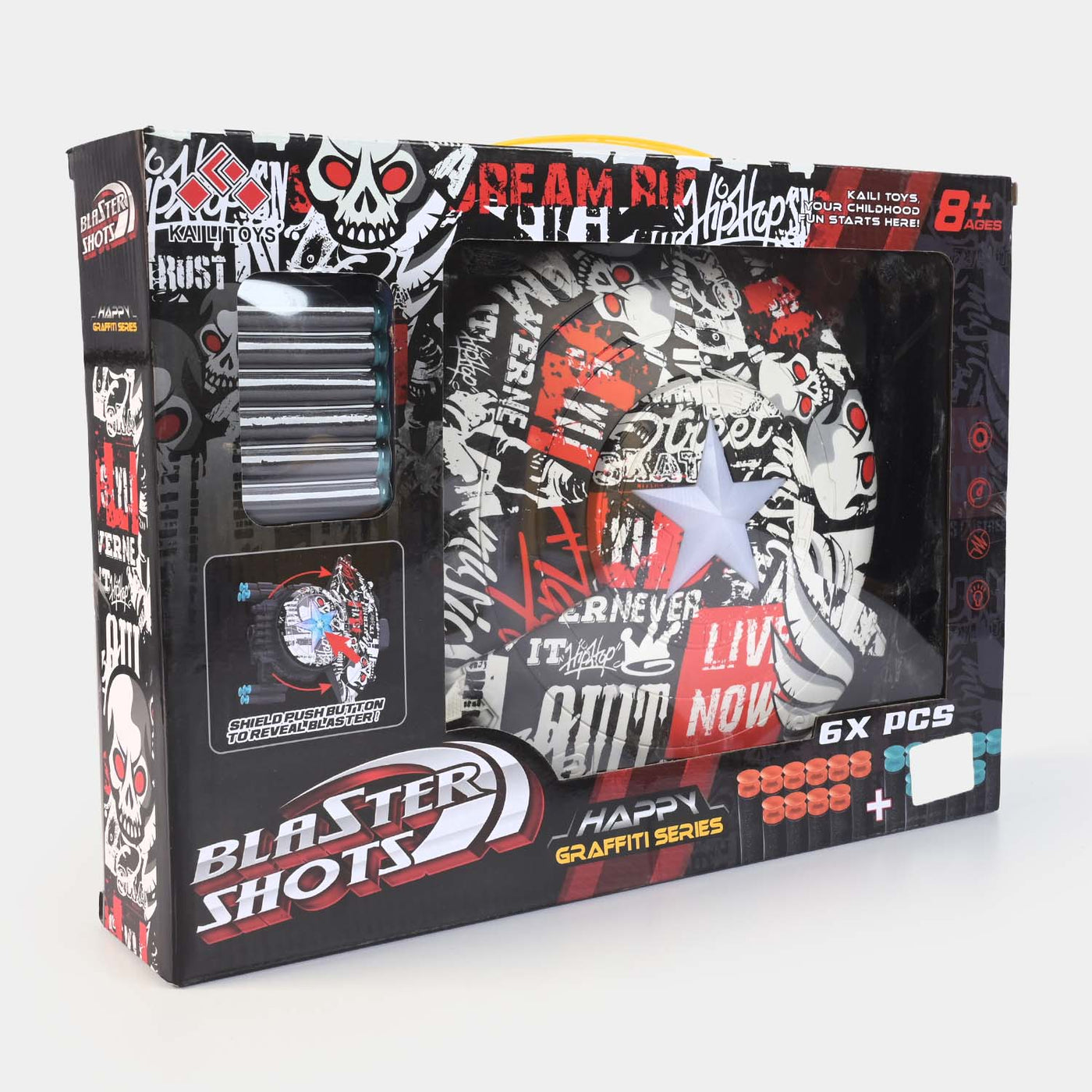 Blaster Shield Target Play Set With Soft Bullets