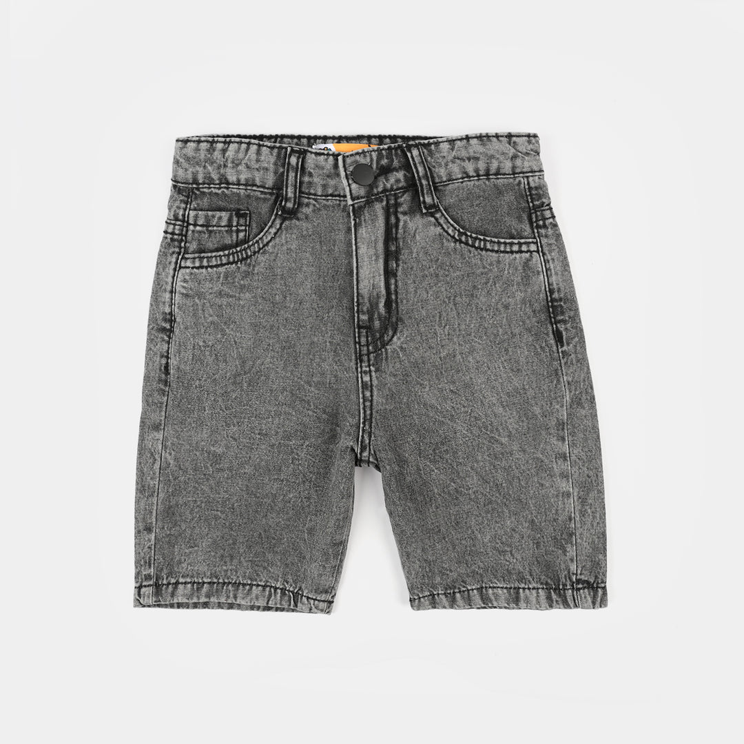 Boys Denim Short Positive Energy-Dark Grey