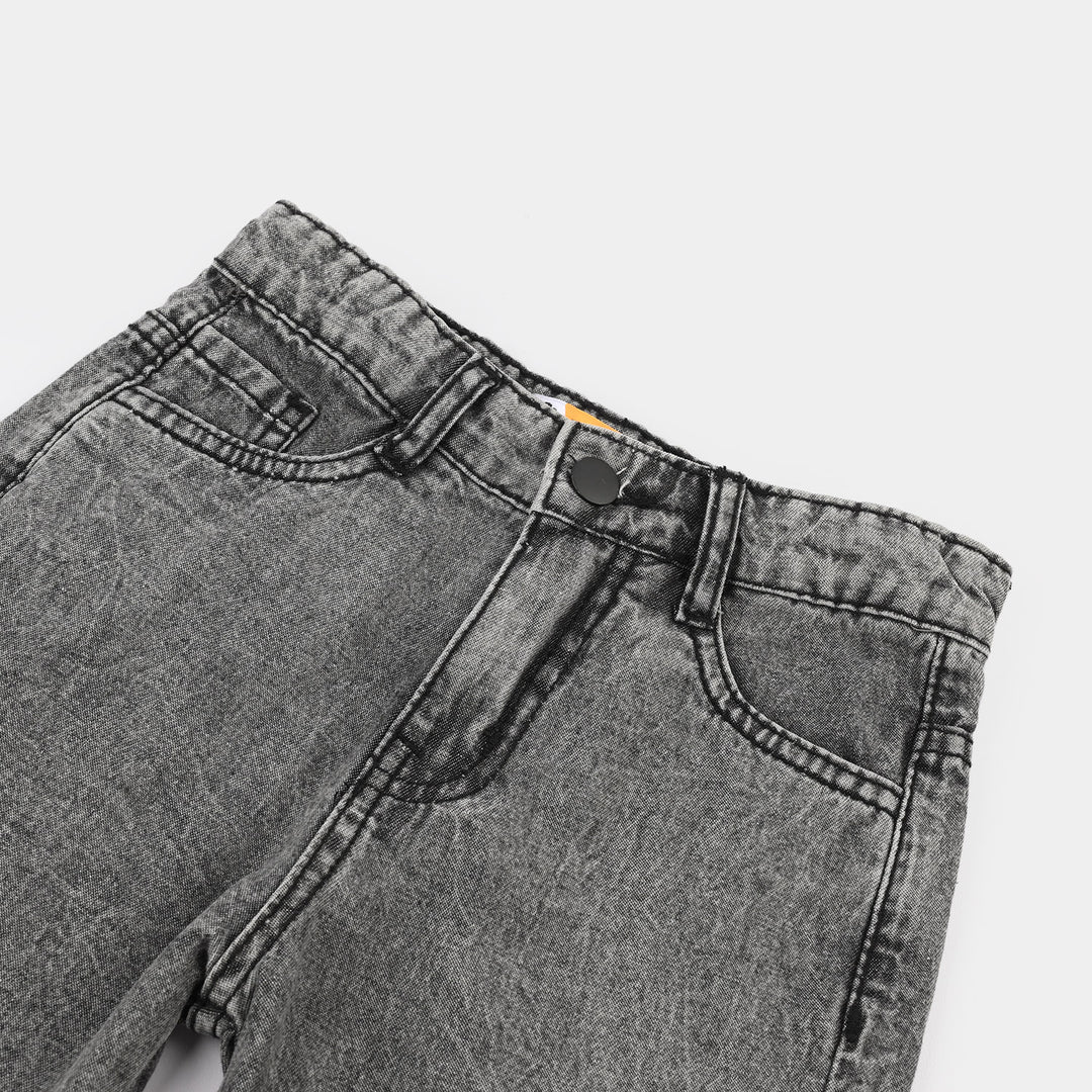 Boys Denim Short Positive Energy-Dark Grey