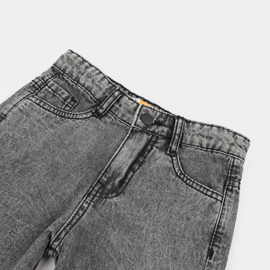 Boys Denim Short Positive Energy-Dark Grey
