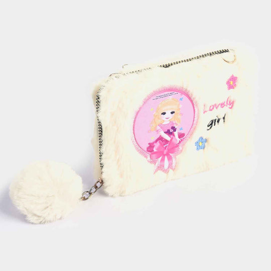 Girls Fur Fashion Hand Bag/Wallet