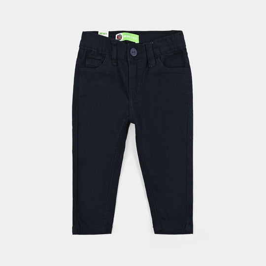 Infant Boys Cotton Twill Pant Basic-NAVY