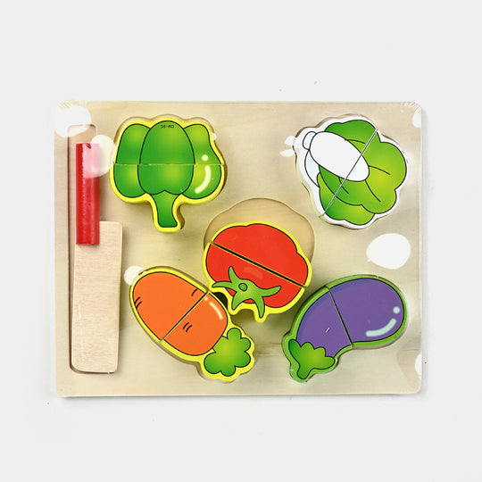 3D Wooden Board Vegetables Puzzle