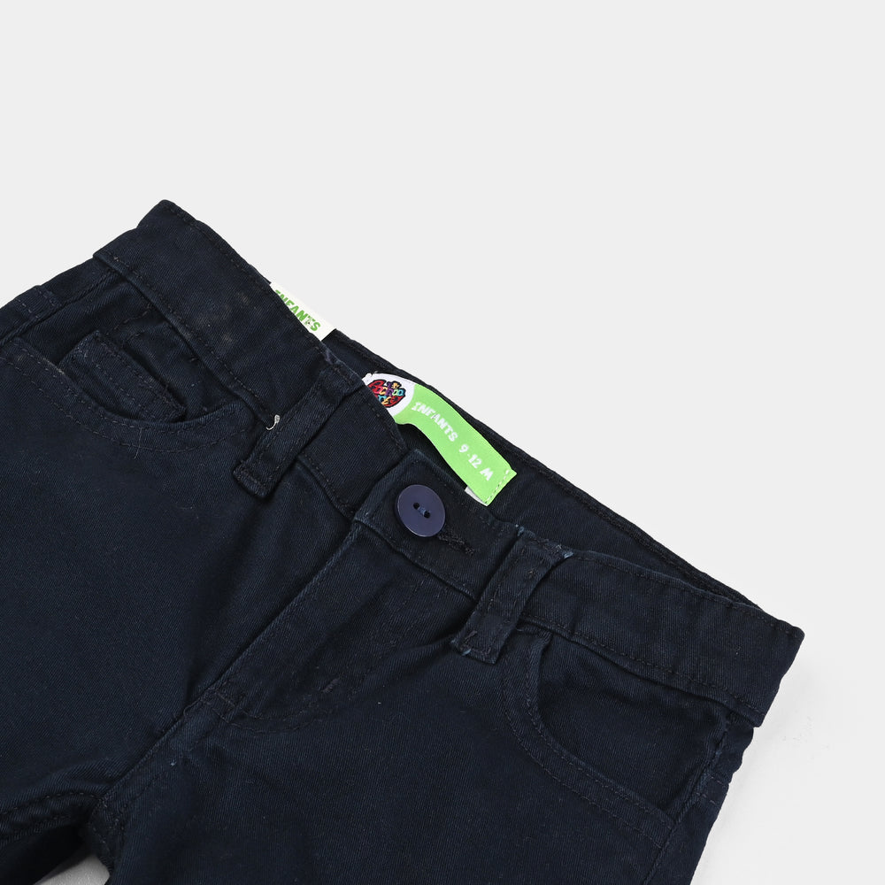 Infant Boys Cotton Twill Pant Basic-NAVY