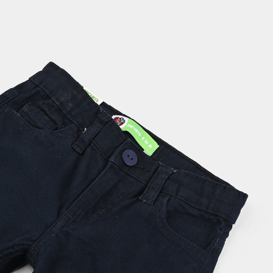 Infant Boys Cotton Twill Pant Basic-NAVY