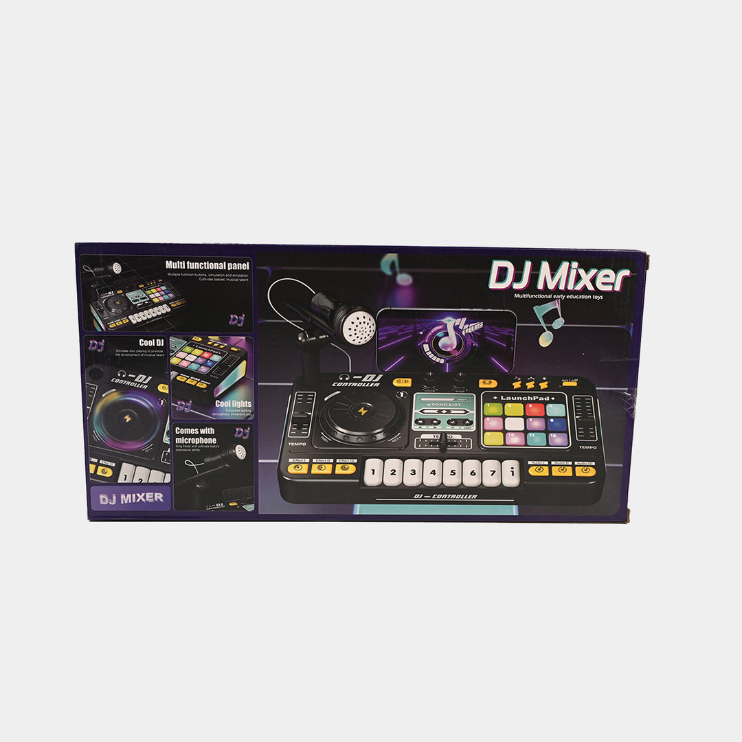 Kids DJ Mixer Toy with Microphone & Keyboard