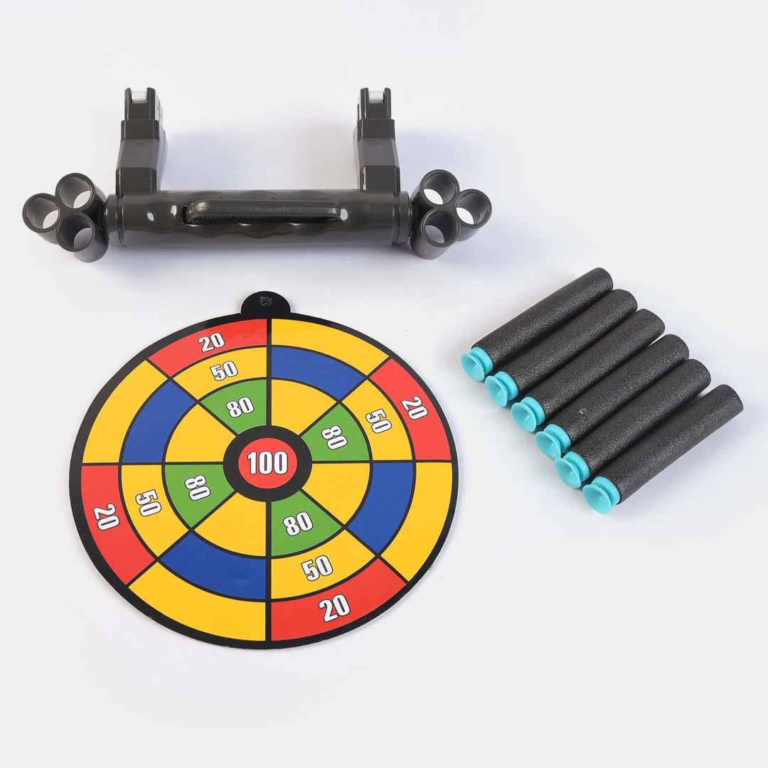 Blaster Shield Target Play Set With Soft Bullets