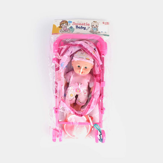 Doll With Stroller