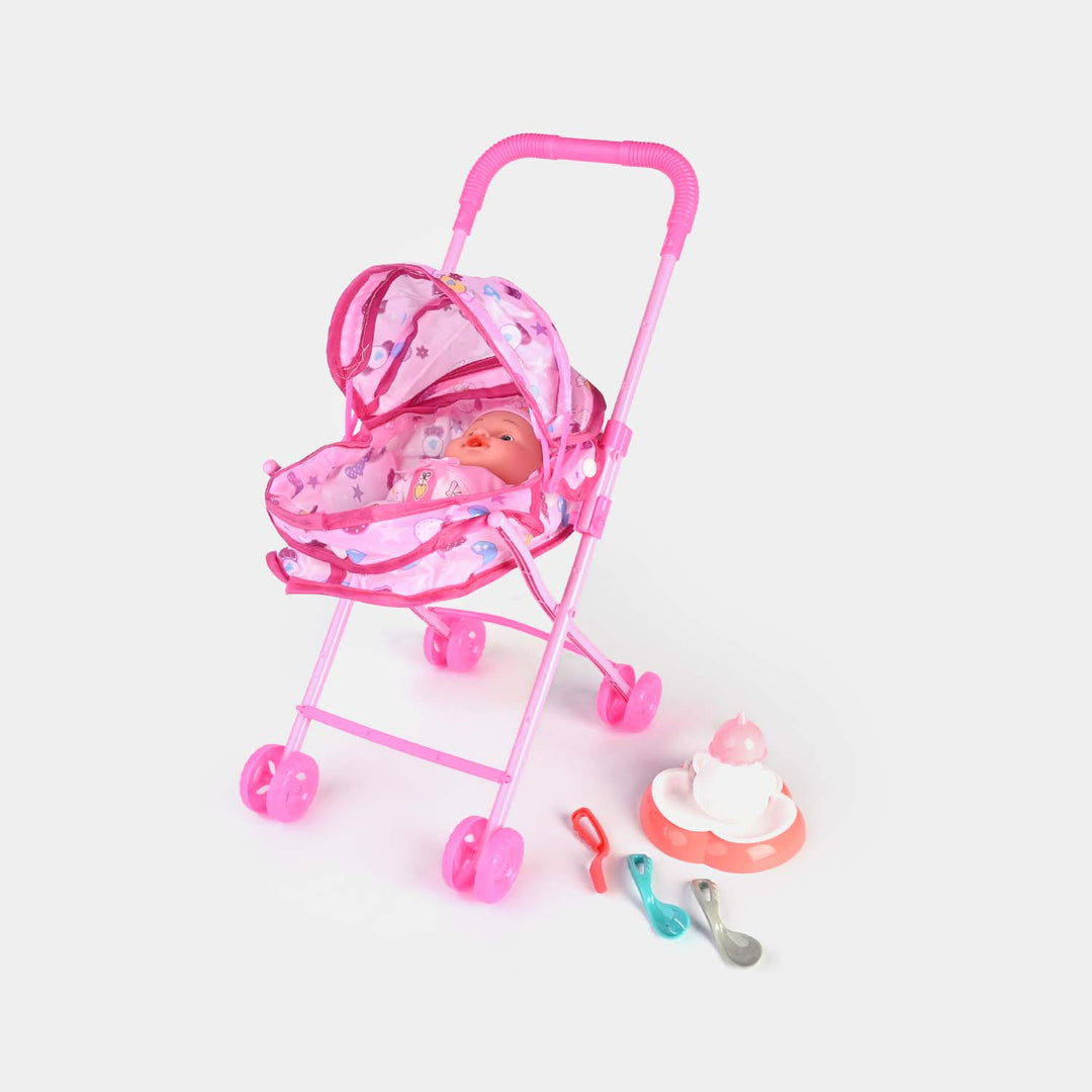 Doll With Stroller
