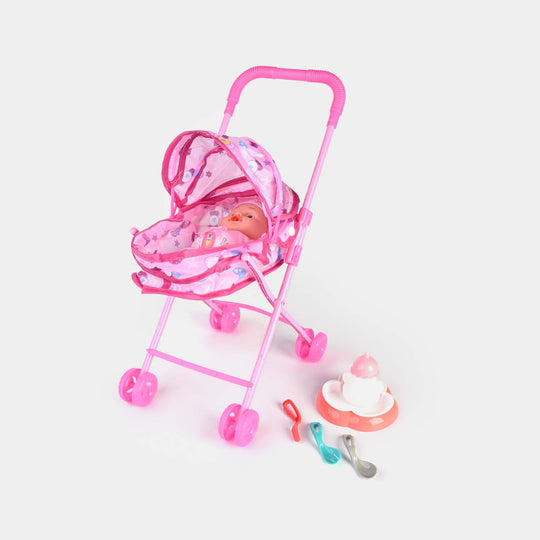 Doll With Stroller