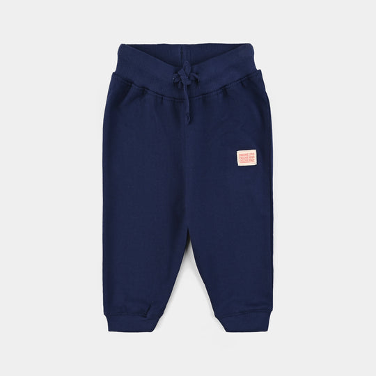Infant Girls Jersey/Terry Pajama Choose Love-NAVY