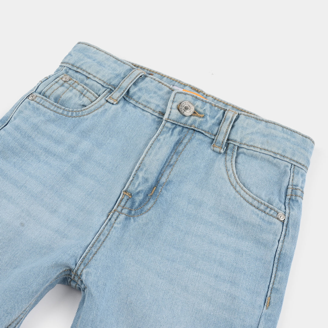 Boys Denim Short Born To Wheel-LT.Blue