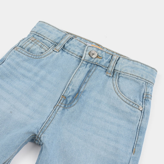 Boys Denim Short Born To Wheel-LT.Blue