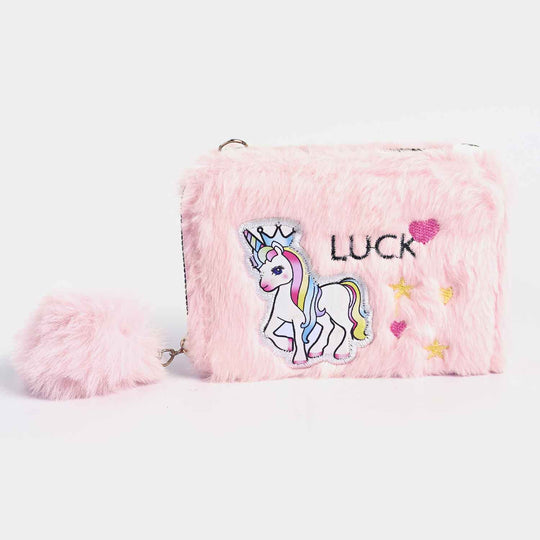 Girls Fur Fashion Hand Bag/Wallet