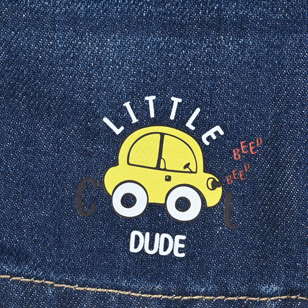 Infant Boys Denim Rigid Shorts - Dark Blue