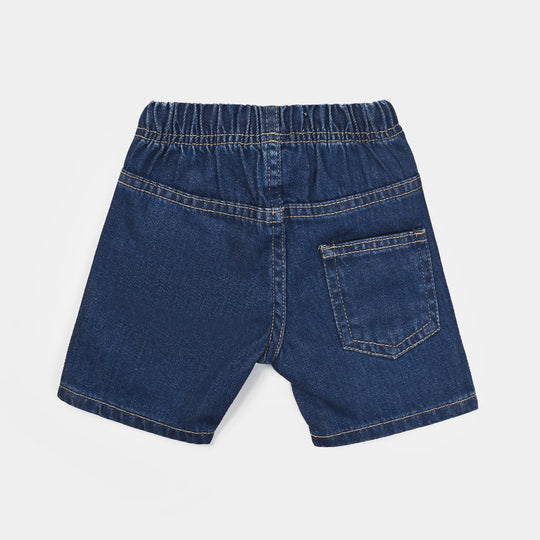 Infant Boys Denim Rigid Shorts - Dark Blue