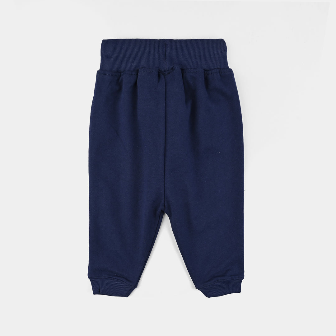 Infant Girls Jersey/Terry Pajama Choose Love-NAVY