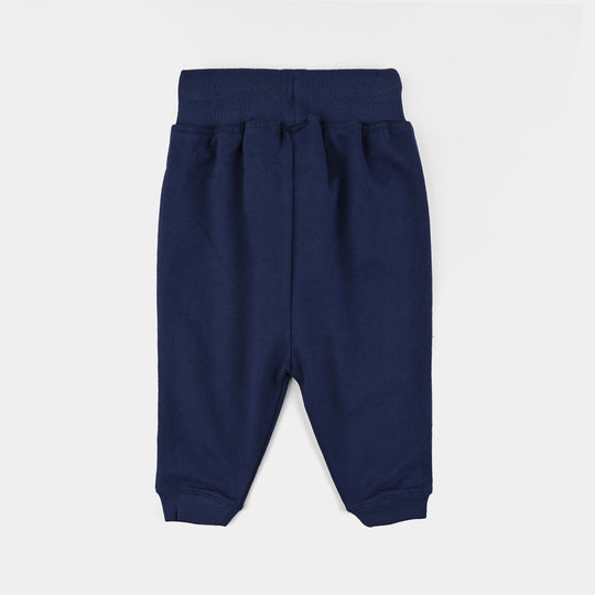Infant Girls Jersey/Terry Pajama Choose Love-NAVY