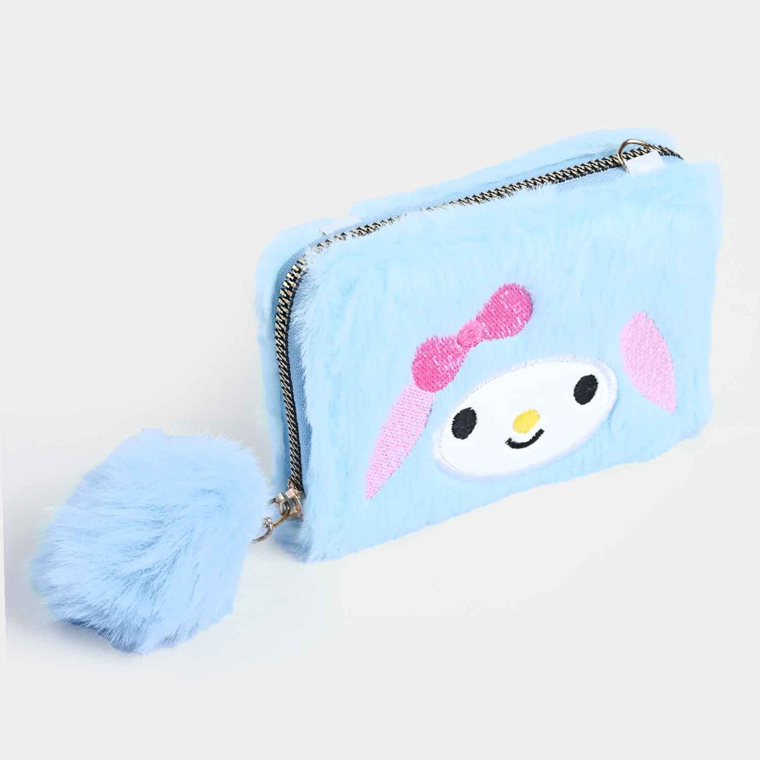 GIRLS FUR FASHION HAND BAG/WALLET