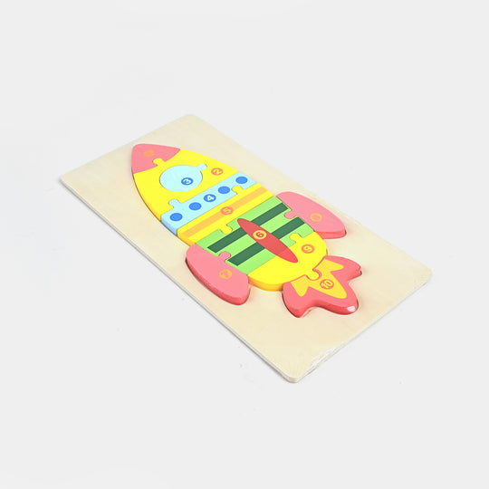 Rocket Wooden Puzzle Toy