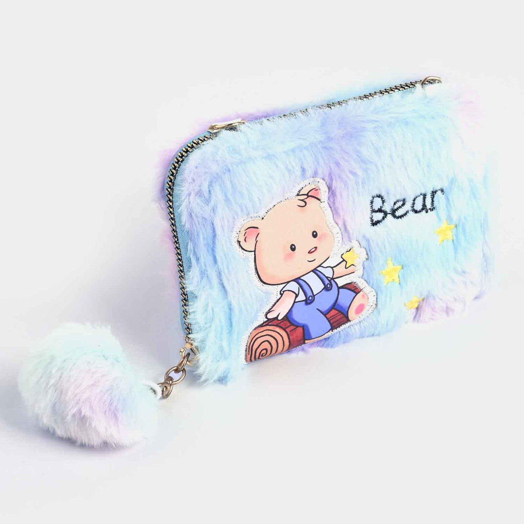 Girls Fur Fashion Hand Bag/Wallet