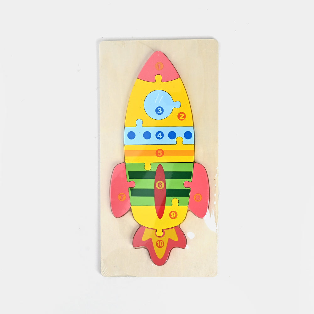 Rocket Wooden Puzzle Toy