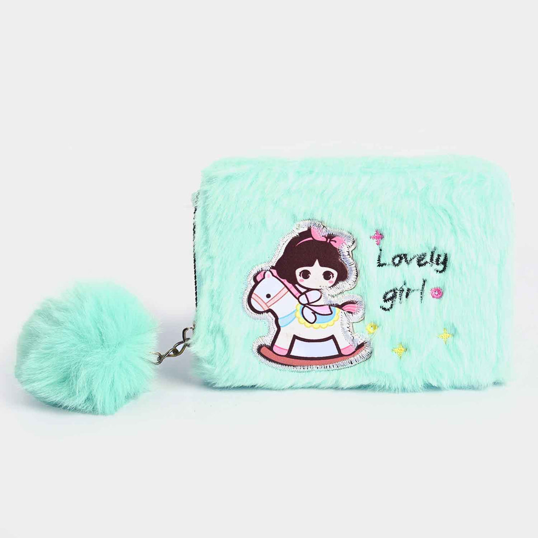 Girls Fur Fashion Hand Bag/Wallet