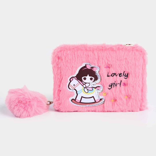 Girls Fur Fashion Hand Bag/Wallet