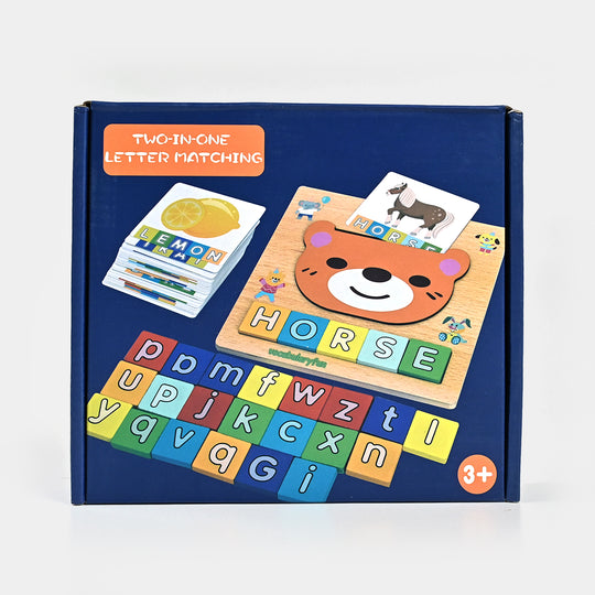 Two In One Letter Matching Educational Game